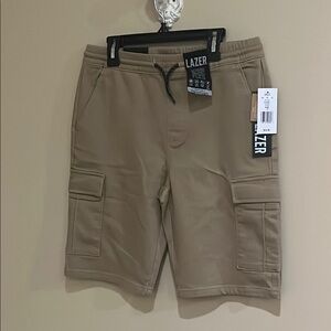 Lazer Tan Cargo boys Shorts comfort stretch size 16